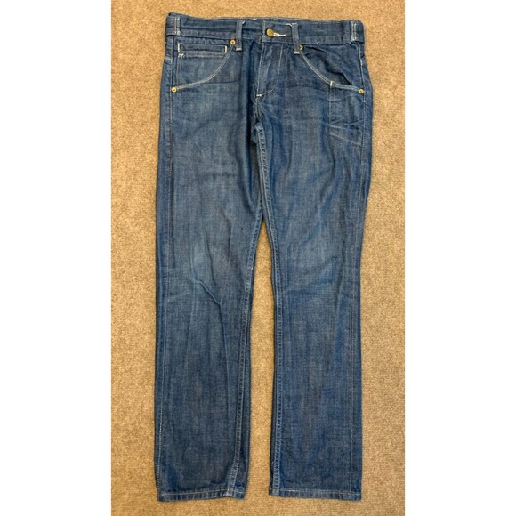 Levis 511 Jeans Mens 32x30 Slim Fit Straight Leg Tab Waist Buckle Utility Jeans - Picture 1 of 8